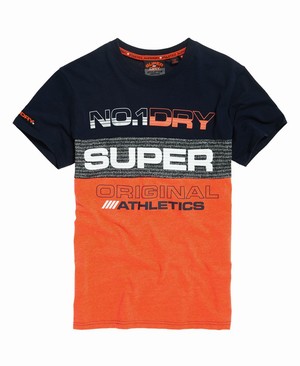 Superdry Trophy Neon Férfi Pólók Narancssárga | FXIBN5402